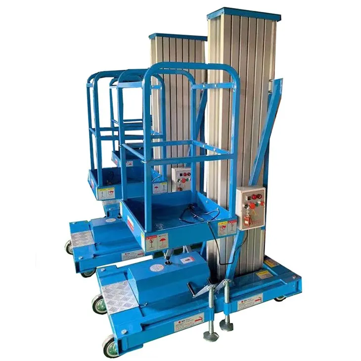 Hliníková pracovní plošina s jedním stožárem